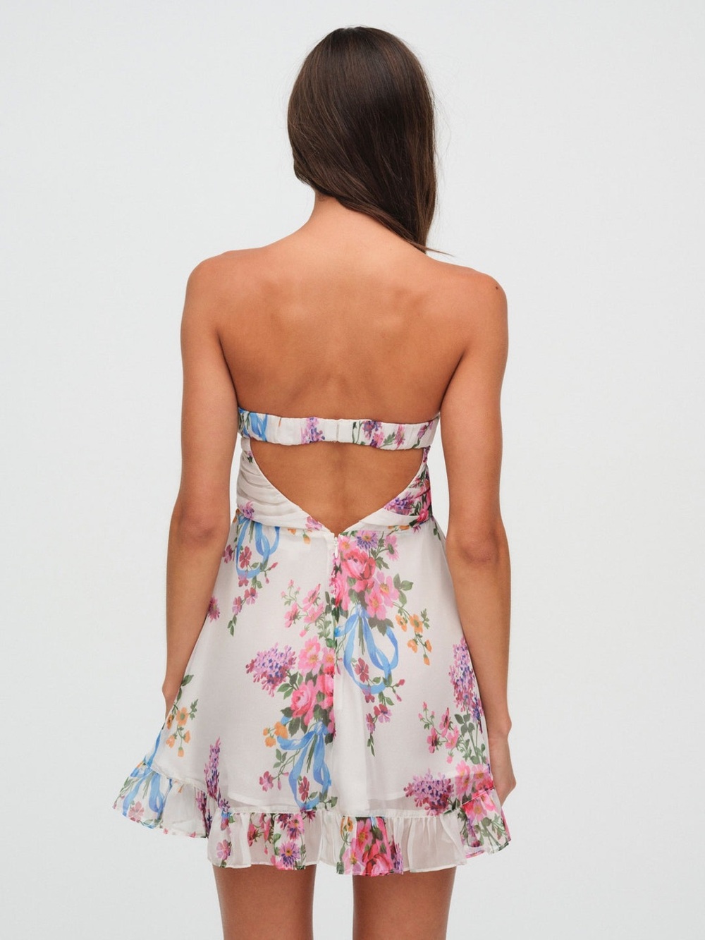 For Love and Lemons Teagan multi-color mini dress Size XS NWT - Picture 3 of 11